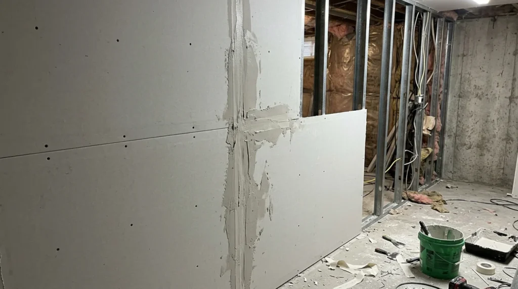 What Is Basement & Garage Drywall Work